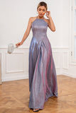 Glitter Purple Long Formal Dress