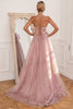 Load image into Gallery viewer, Glitter Blush Long Formal Dress with Slit