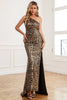 Load image into Gallery viewer, Dark Gold Sequin Mermaid Long Formal Dress
