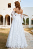 Load image into Gallery viewer, White Organza Off Shoulder Wedding Dress