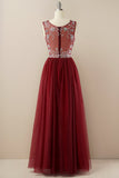 Beading Tulle Prom Dress