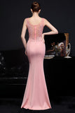 Apricot Long Evening Dress