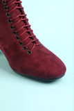 Women's Burgundy Martin Boots