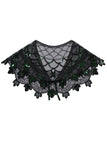 1920s Green Flower Sequin Women Cape