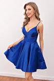 Royal Blue Short Formal Graduation Dress