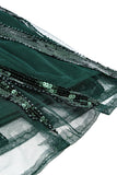 Green Mermaid 1920s Sequined Flapper Dress