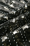 Black Mermaid 1920s Sequined Flapper Dress