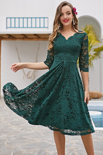 Green lace dresses