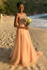 Load image into Gallery viewer, Sparkly Beaded Long Tulle Bridesmaid Formal Dress