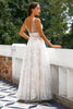 Load image into Gallery viewer, Pearl Pink Lace Prom Dress