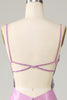 Load image into Gallery viewer, Purple Mermaid Backless Spaghetti Straps Butterflies Formal Dress