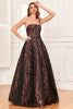 Load image into Gallery viewer, Black Strapless A Line Formal Dress with Beading